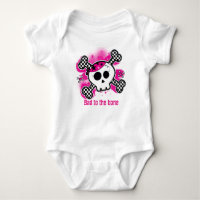 Skull Pink Baby Personalised Custom One Piece