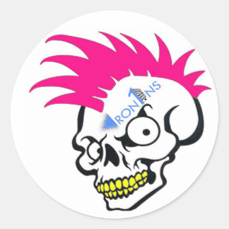 Skull pink Stickers