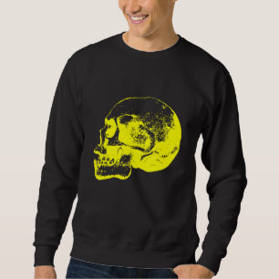 Skull pirate biker rocker dead varnitas bone weird sweatshirt