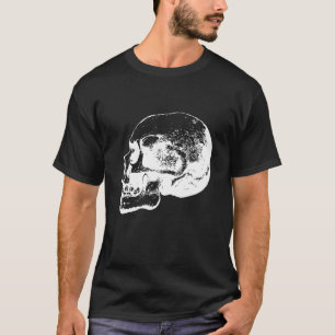Skull pirate biker rocker dead varnitas bone weird T-Shirt