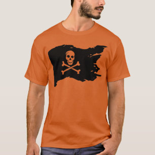 Skull Pirate Flag  jolly roger Crossbones  T-Shirt