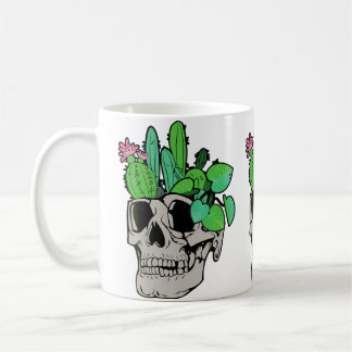 Skull Plant  Cute Garden Doll Planters Funny Garde Coffee Mug