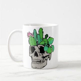 Skull Plant  Cute Garden Doll Planters Funny Garde Coffee Mug