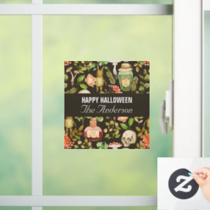 Skull Plant Mushroom Flower Abstract Halloween
