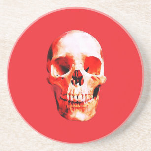Skull Pop Art Illustration Coaster
