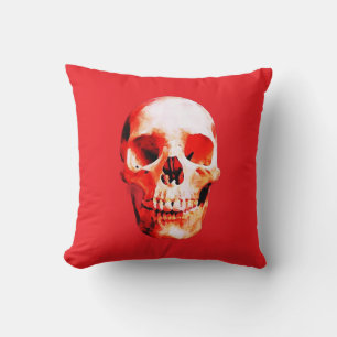 Skull Pop Art Illustration Cushion