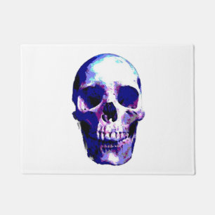 Skull Pop Art Illustration Doormat