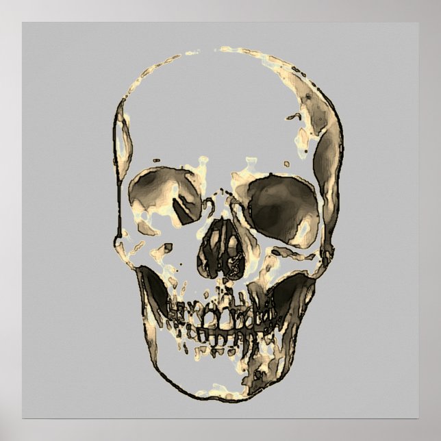 Skull Pop Art Poster (Front)