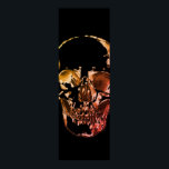 Skull Pop Art Poster<br><div class="desc">Fantasy Art Skull Skeleton - Blue & Purple Tones Heavy Metal Punk Rock College Pop Art Image</div>