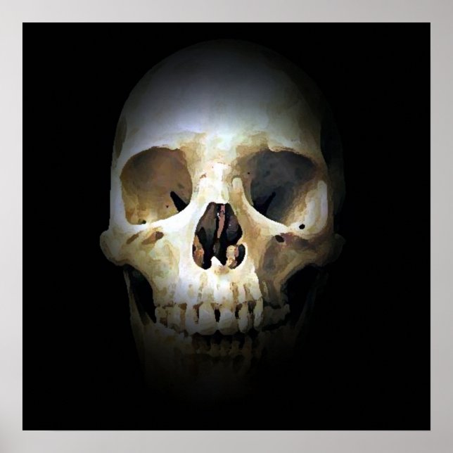 Skull Pop Art Print Poster - Skulls Posters Prints (Front)