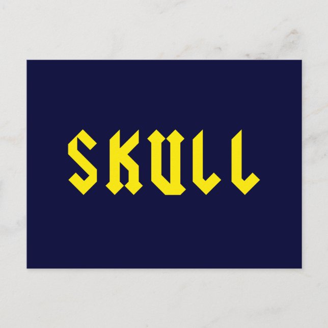 Skull Postcard (Front)