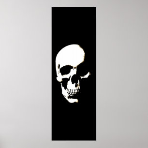 Skull Poster - Black & White Fantasy Artwork