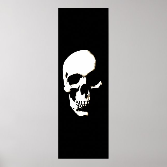 Skull Poster - Black & White Fantasy Artwork (Front)