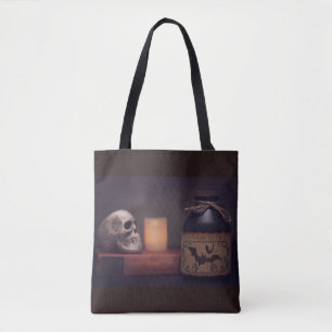 Skull & Potion Tote Bag