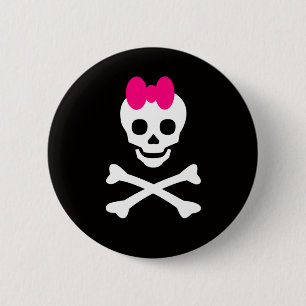Skull Princess 6 Cm Round Badge