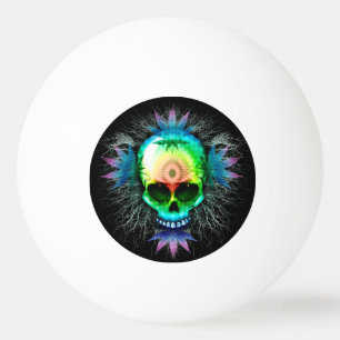 Skull Psychedelic Trippy Explosion mugs Ping Pong Ball