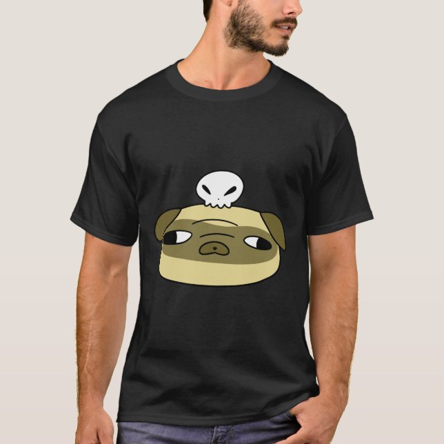 Skull Pug Face Essential T-Shirt 733 (Front)