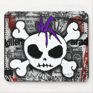 Skull Punk Mouse Pad