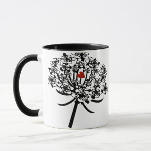 Skull Queen Anne's Lace Mug