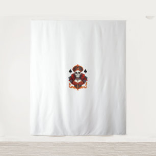 Skull Queen of Spades Tapestry