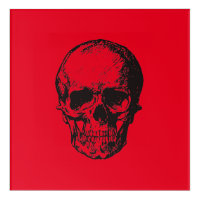 Skull Red Pop Art
