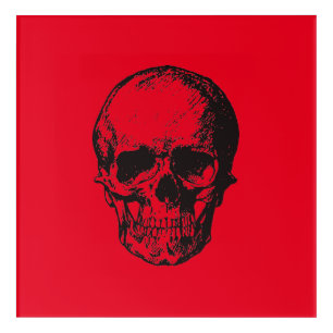 Skull Red Pop Art