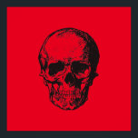 Skull Red Pop Art Poster<br><div class="desc">Pop Art Style Skull Digital Art Painting</div>