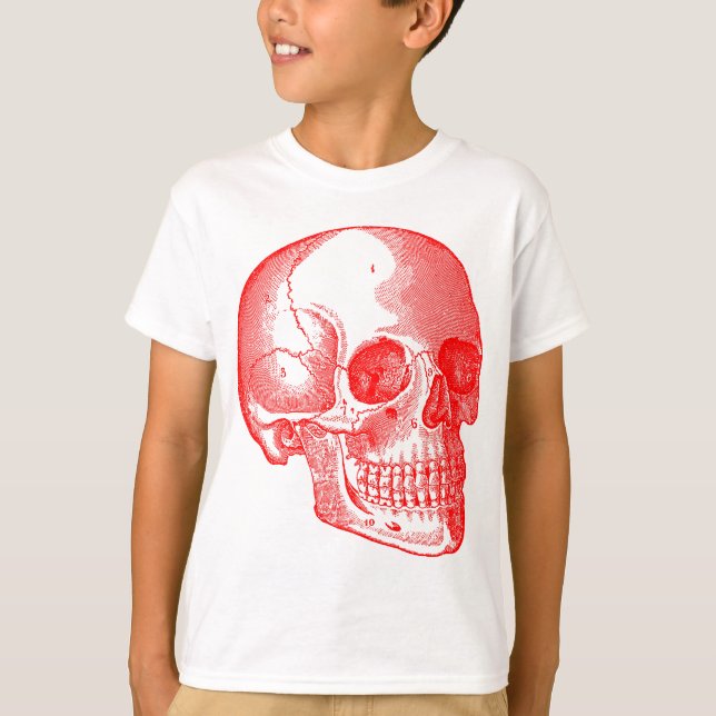 Skull - Red T-Shirt (Front)
