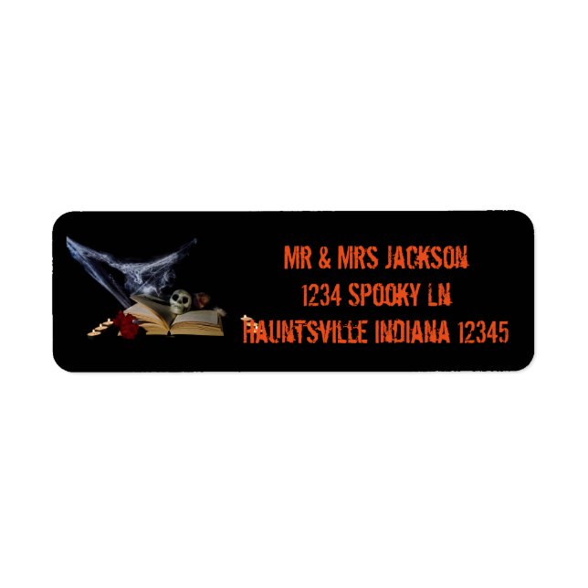 Skull Return Address Label (Front)
