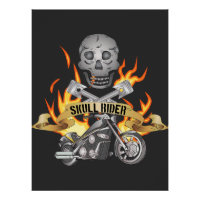 Skull Rider Motorcycle Community Sign