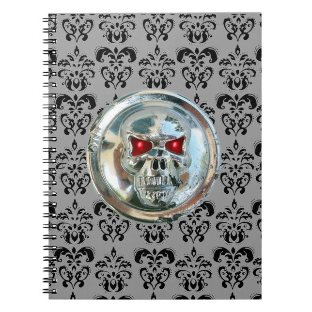 SKULL RIDERS DAMASK NOTEBOOK (Front)