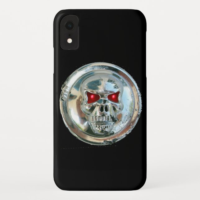 SKULL RIDERS MONOGRAM black Case-Mate iPhone Case (Back)
