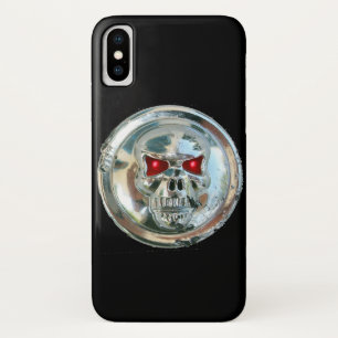 SKULL RIDERS MONOGRAM black iPhone X Case