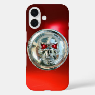 SKULL RIDERS MONOGRAM red iPhone 16 Case