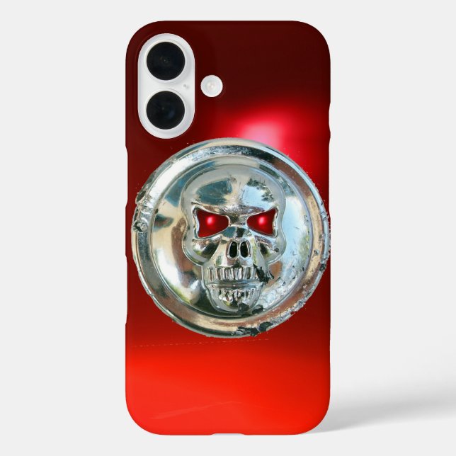 SKULL RIDERS MONOGRAM red Case-Mate iPhone Case (Back)