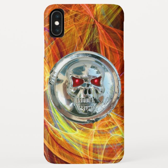 SKULL RIDERS yellow orange Case-Mate iPhone Case (Back)