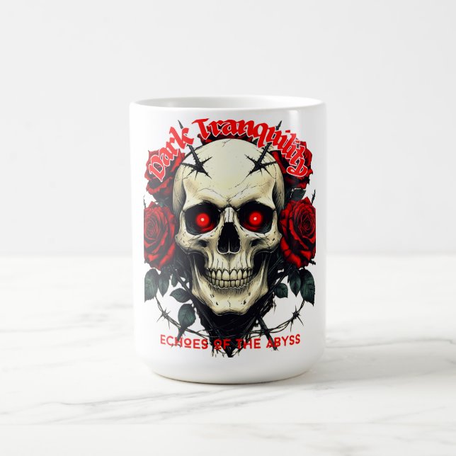 Skull & Roses – Dark Tranquility Coffee Mug (Center)