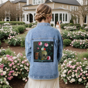 Skull & Roses Denim Jacket