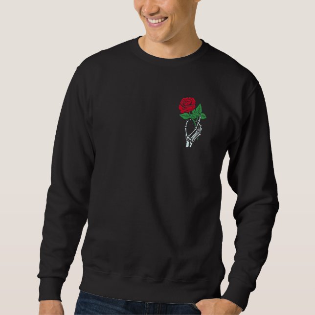 Skull Roses  Mott Rose Sweatshirt (Front)