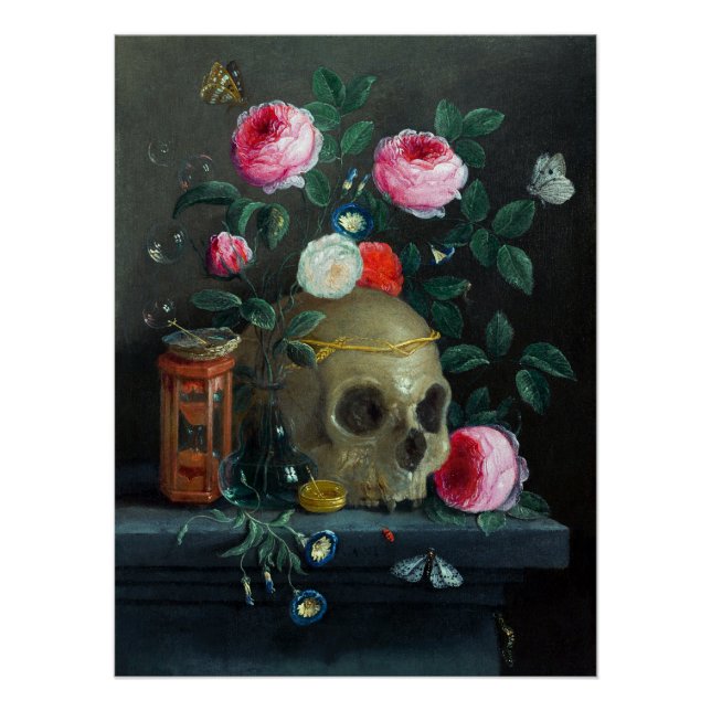 Skull & Roses Poster (Front)