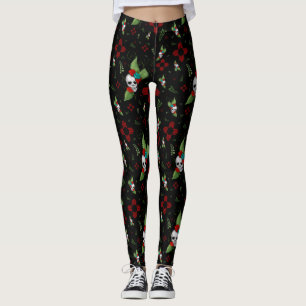 Skull Roses Zia Sun Greenery Black New Mexico Leggings
