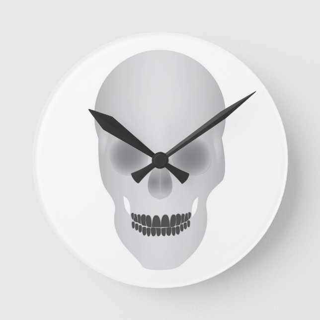 Skull Round Clock (Front)