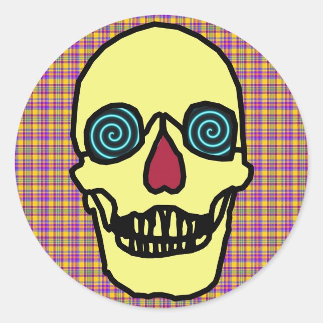 SKULL ROUND STICKER (Front)