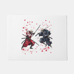 Skull Samurai Duel Doormat