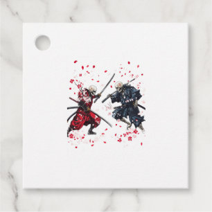 Skull Samurai Duel Favour Tags