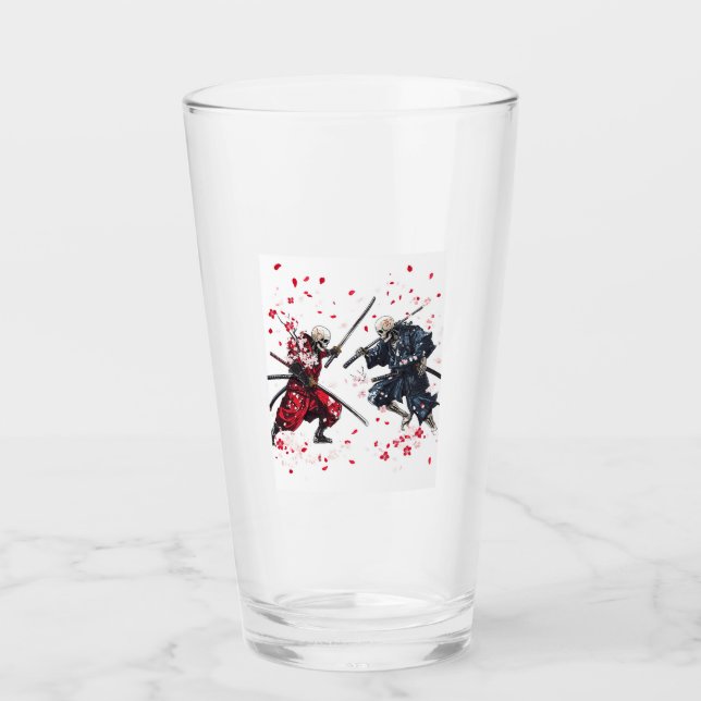 Skull Samurai Duel Glass (Front)