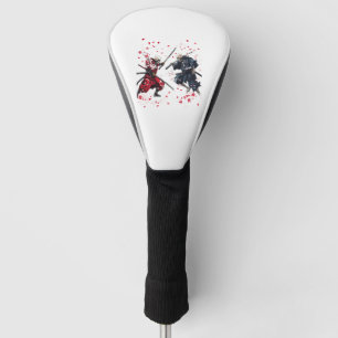 Skull Samurai Duel Golf Head Cover