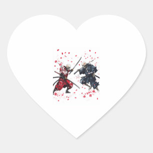Skull Samurai Duel Heart Sticker