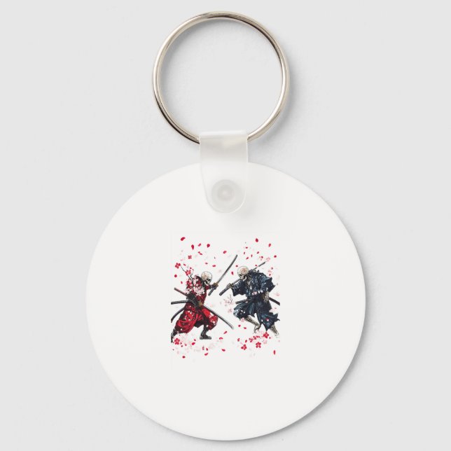 Skull Samurai Duel Key Ring (Front)