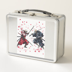 Skull Samurai Duel Metal Lunch Box